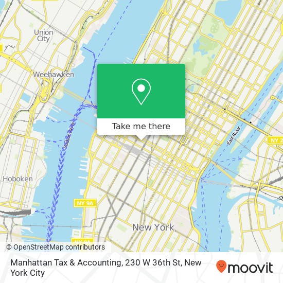 Manhattan Tax & Accounting, 230 W 36th St map