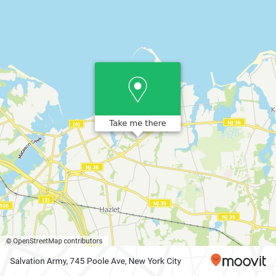Mapa de Salvation Army, 745 Poole Ave