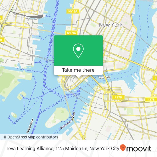 Teva Learning Alliance, 125 Maiden Ln map