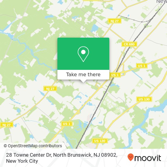 28 Towne Center Dr, North Brunswick, NJ 08902 map