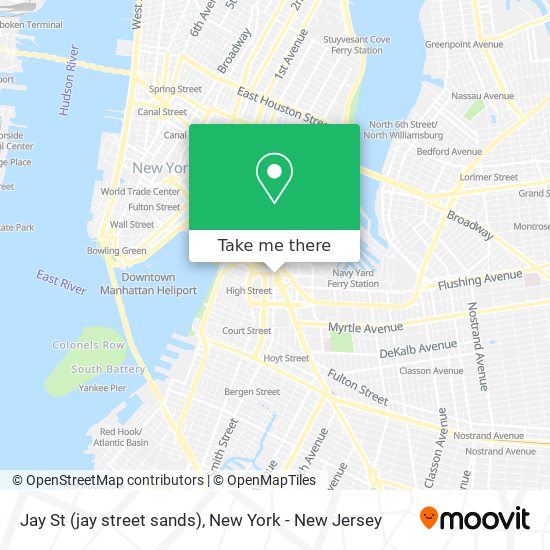 Mapa de Jay St (jay street sands)