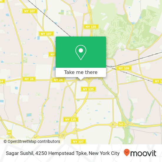 Mapa de Sagar Sushil, 4250 Hempstead Tpke