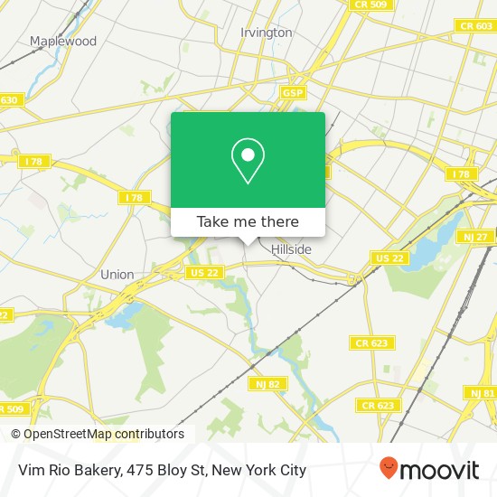 Mapa de Vim Rio Bakery, 475 Bloy St