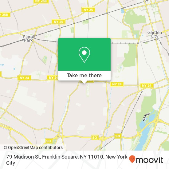 Mapa de 79 Madison St, Franklin Square, NY 11010