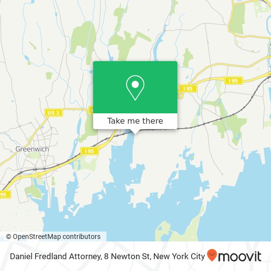 Mapa de Daniel Fredland Attorney, 8 Newton St