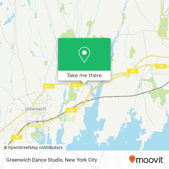 Mapa de Greenwich Dance Studio