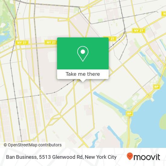 Ban Business, 5513 Glenwood Rd map