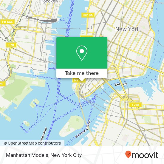 Manhattan Models map