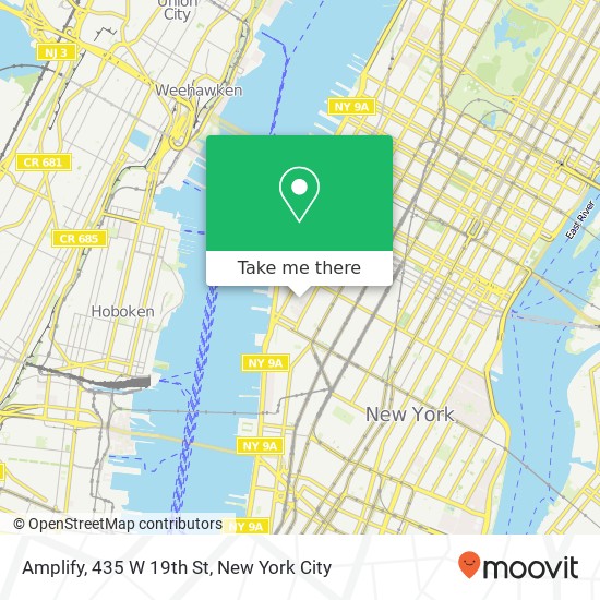 Amplify, 435 W 19th St map