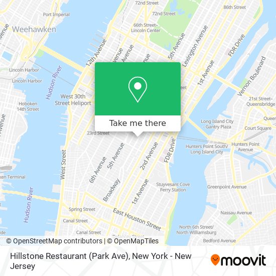 Mapa de Hillstone Restaurant (Park Ave)