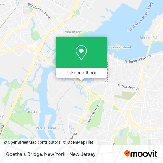 Mapa de Goethals Bridge