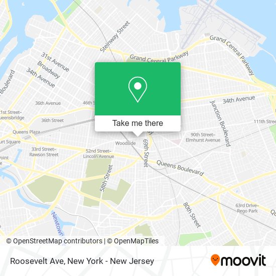 Roosevelt Ave map