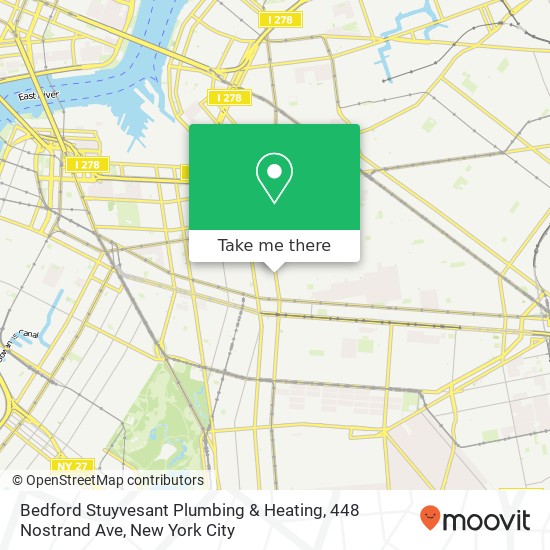 Bedford Stuyvesant Plumbing & Heating, 448 Nostrand Ave map