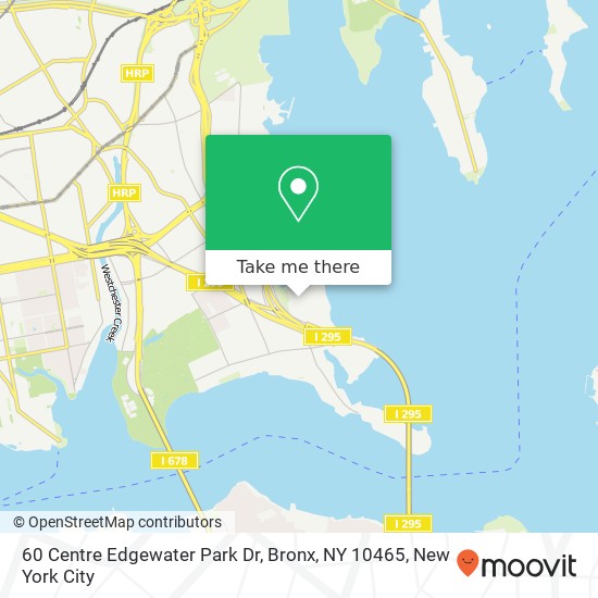 Mapa de 60 Centre Edgewater Park Dr, Bronx, NY 10465