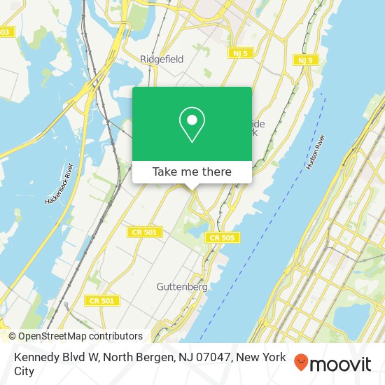 Kennedy Blvd W, North Bergen, NJ 07047 map