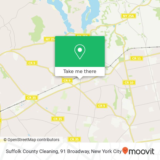 Mapa de Suffolk County Cleaning, 91 Broadway