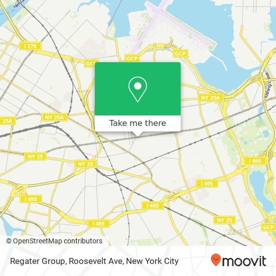 Mapa de Regater Group, Roosevelt Ave