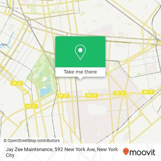 Mapa de Jay Zee Maintenance, 592 New York Ave