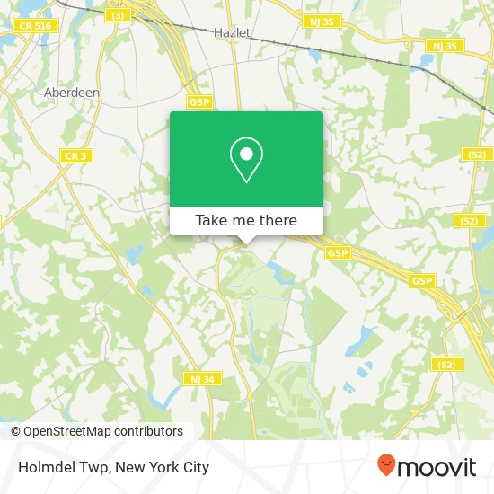 Mapa de Holmdel Twp