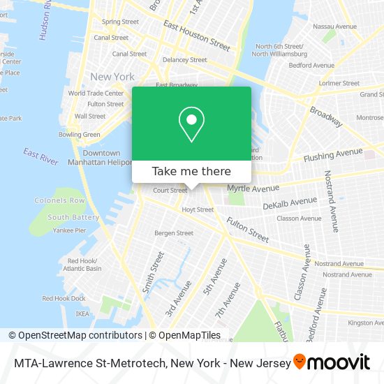 MTA-Lawrence St-Metrotech map