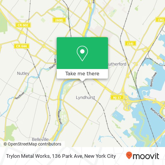 Mapa de Trylon Metal Works, 136 Park Ave