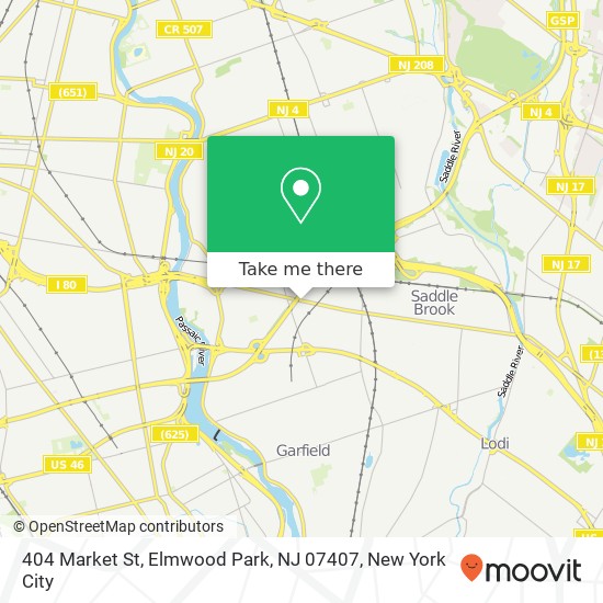 404 Market St, Elmwood Park, NJ 07407 map