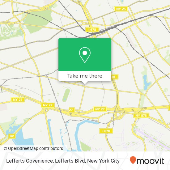Mapa de Lefferts Covenience, Lefferts Blvd