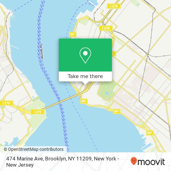 474 Marine Ave, Brooklyn, NY 11209 map