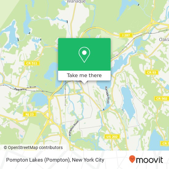 Mapa de Pompton Lakes