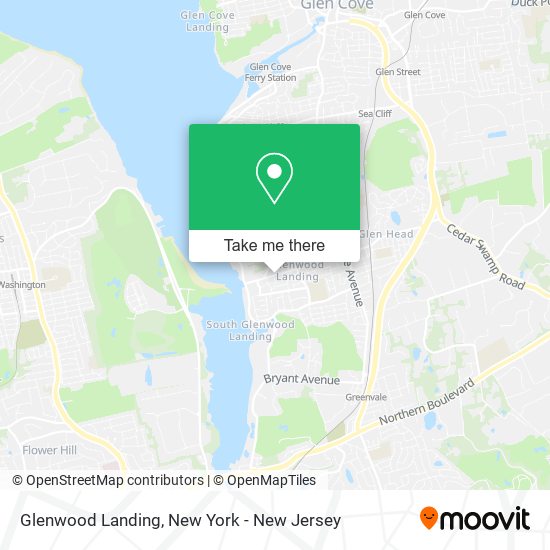 Glenwood Landing map