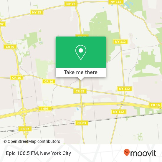 Epic 106.5 FM map