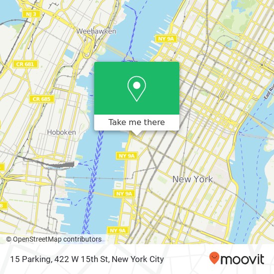15 Parking, 422 W 15th St map