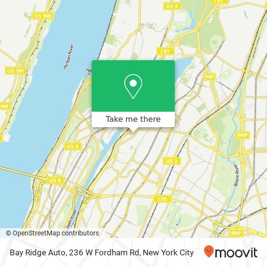 Bay Ridge Auto, 236 W Fordham Rd map