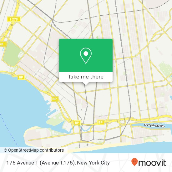 175 Avenue T (Avenue T,175), Brooklyn, NY 11223 map