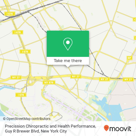 Mapa de Precission Chiropractic and Health Performance, Guy R Brewer Blvd