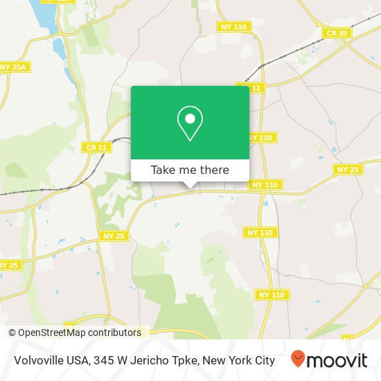 Mapa de Volvoville USA, 345 W Jericho Tpke
