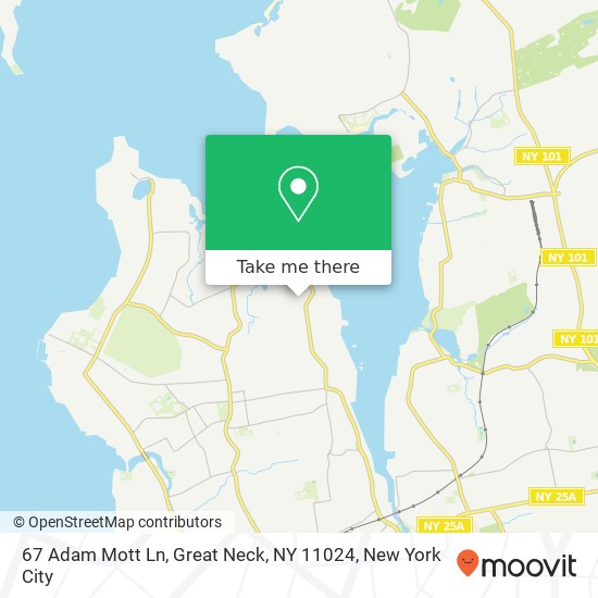 Mapa de 67 Adam Mott Ln, Great Neck, NY 11024