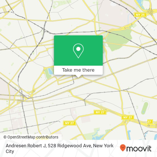 Andresen Robert J, 528 Ridgewood Ave map