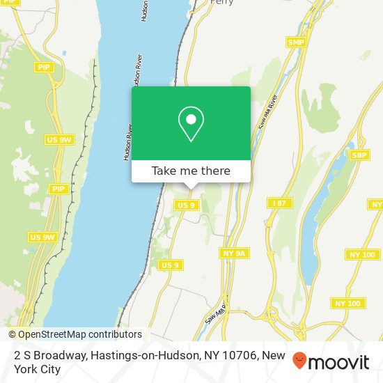 Mapa de 2 S Broadway, Hastings-on-Hudson, NY 10706