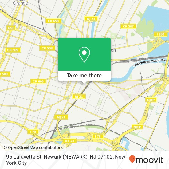 95 Lafayette St, Newark (NEWARK), NJ 07102 map