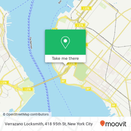 Mapa de Verrazano Locksmith, 418 95th St