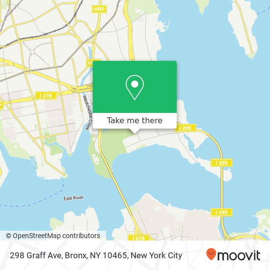 Mapa de 298 Graff Ave, Bronx, NY 10465