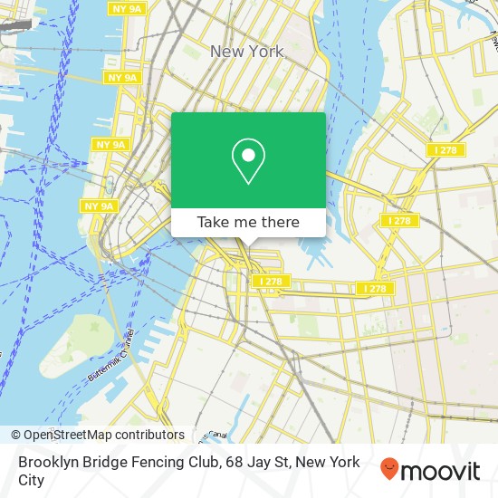 Brooklyn Bridge Fencing Club, 68 Jay St map