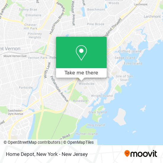 Home Depot map