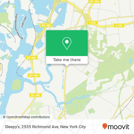 Mapa de Sleepy's, 2535 Richmond Ave