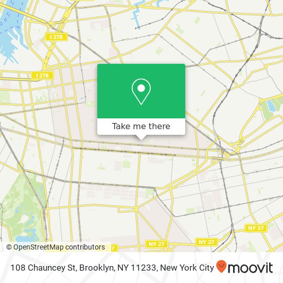 108 Chauncey St, Brooklyn, NY 11233 map