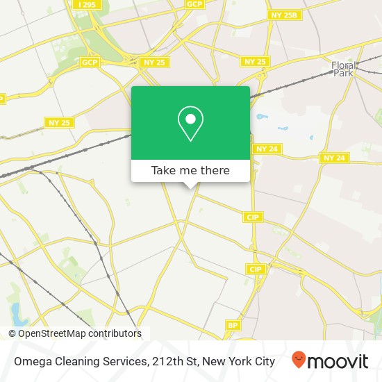 Omega Cleaning Services, 212th St map