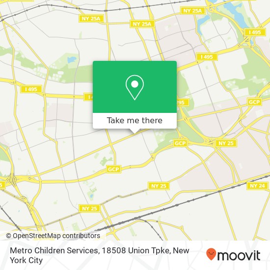 Mapa de Metro Children Services, 18508 Union Tpke