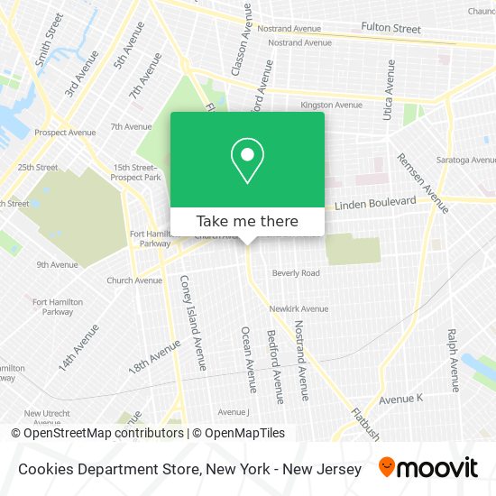 Mapa de Cookies Department Store