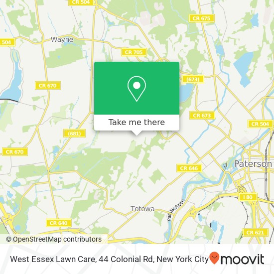 West Essex Lawn Care, 44 Colonial Rd map